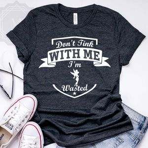 Tinker Bell theme Funny Drinking T-shirt for Women